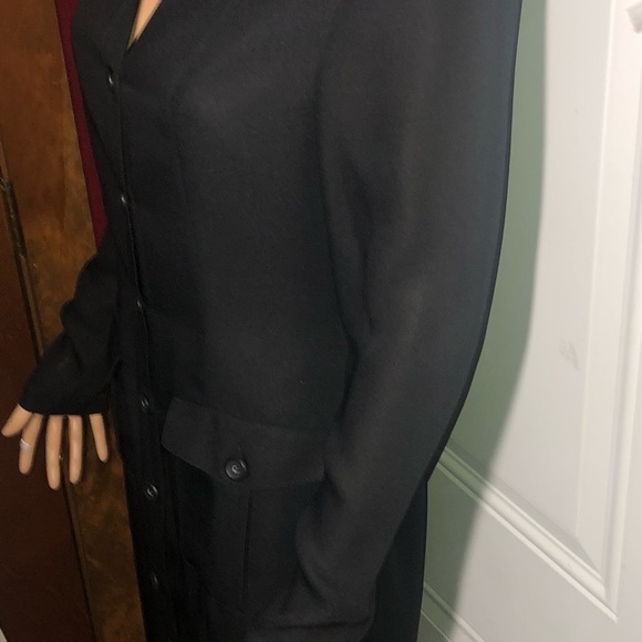 Calypso 90s Vintage Black Long Sleeve Midi dress Size 4 - Picture 3 of 8